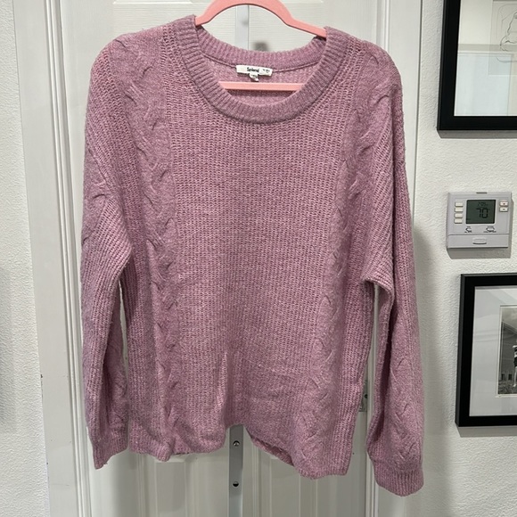 Splendid Lilac Natalia Maternity Sweater, RTR - Picture 5 of 8
